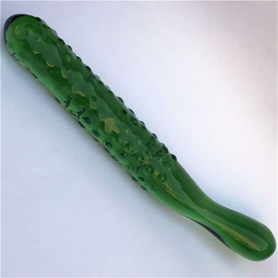 Penis de cristal trasero anal Plug G-spot Masturbación del clítoris berenjena Vidrio para mujeres