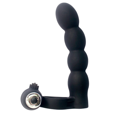 Enchufe anal Anillo de escroto Caída de juguetes sexuales Vibrante cola Anus Enchufe para mujeres Conectado con el pene Anillo anal trasero Enchufe bala