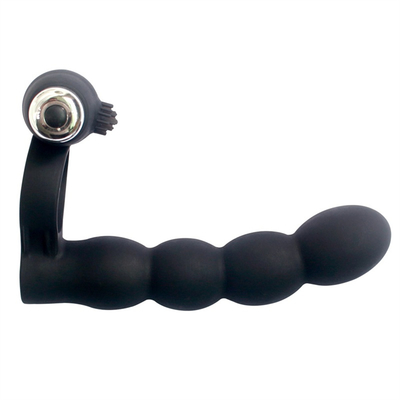 Enchufe anal Anillo de escroto Caída de juguetes sexuales Vibrante cola Anus Enchufe para mujeres Conectado con el pene Anillo anal trasero Enchufe bala