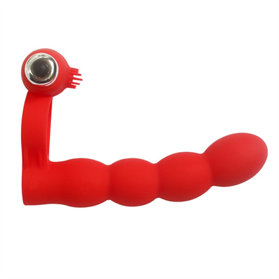 Enchufe anal Anillo de escroto Caída de juguetes sexuales Vibrante cola Anus Enchufe para mujeres Conectado con el pene Anillo anal trasero Enchufe bala