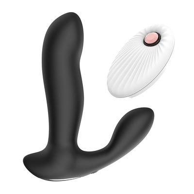 Vibrante y telescópico Vibrante anal Dildo Plug anal en forma para hombres Silicona anal Dildo juguete sexual Gay masturbación masculina