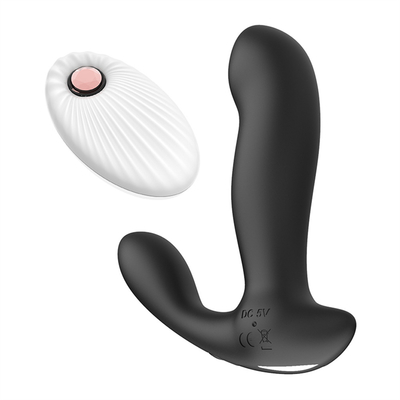 Vibrante y telescópico Vibrante anal Dildo Plug anal en forma para hombres Silicona anal Dildo juguete sexual Gay masturbación masculina