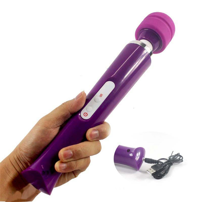 Recargable inalámbrico portátil Vibrante varita de masaje varita de masaje juguetes sexuales vibrador de silicona