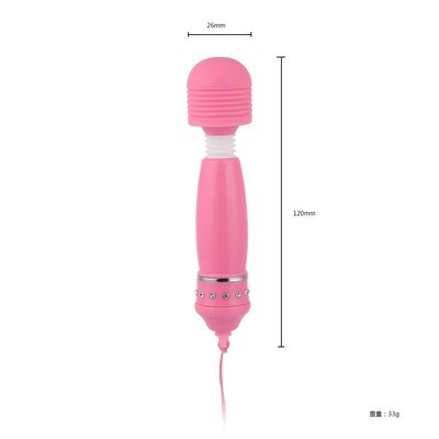 Venta caliente Vibratores de masajes sexuales Mujeres con juguetes de vagina vibrantes Av Vibrator con diamante de plástico para mujeres Amor sexual