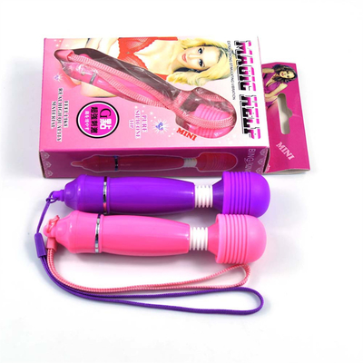 Venta caliente Vibratores de masajes sexuales Mujeres con juguetes de vagina vibrantes Av Vibrator con diamante de plástico para mujeres Amor sexual