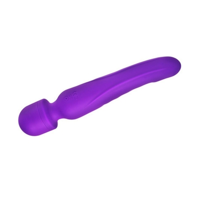 Calentamiento AV Vibrator de varita masajista impermeable suave vibrador de dildo juguete sexual para mujer