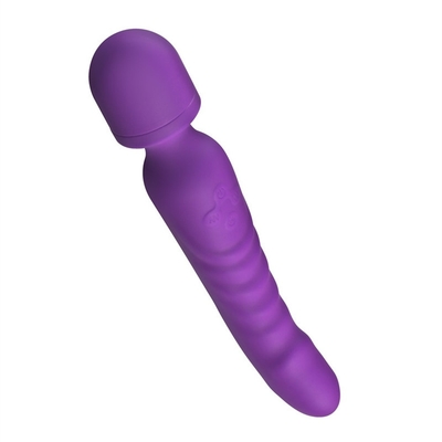 Calentamiento AV Vibrator de varita masajista impermeable suave vibrador de dildo juguete sexual para mujer