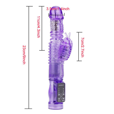 36 Vibrator automático de conejo retráctil con función de rotación Vibrator vaginal para vagina