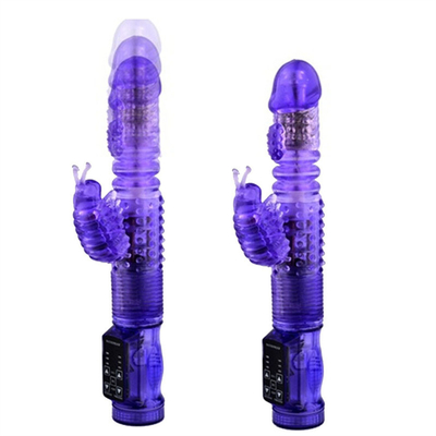 36 Vibrator automático de conejo retráctil con función de rotación Vibrator vaginal para vagina