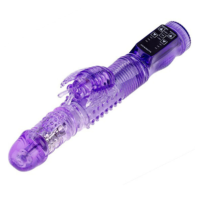 36 Vibrator automático de conejo retráctil con función de rotación Vibrator vaginal para vagina