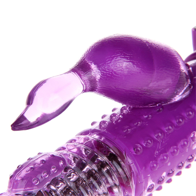 Recargable Rotación de empuje G Spot Dildo Doble coño Conejo sexo vagina Vibrator para mujeres Clitoris femenino juguete sexual