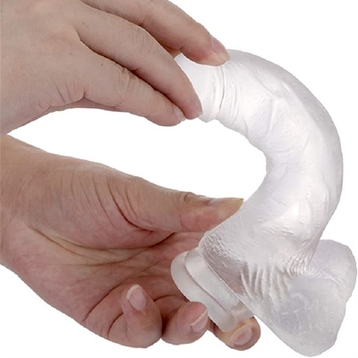 Venta caliente de tamaño grande de plástico de juguete de sexo pene para mujer