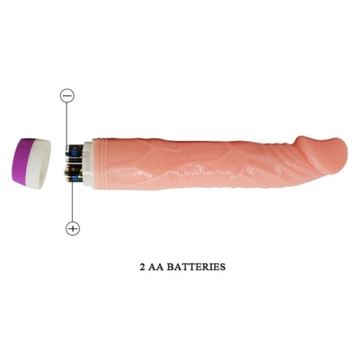 Vibrator de pene TPE sin escalones pene artificial para mujer