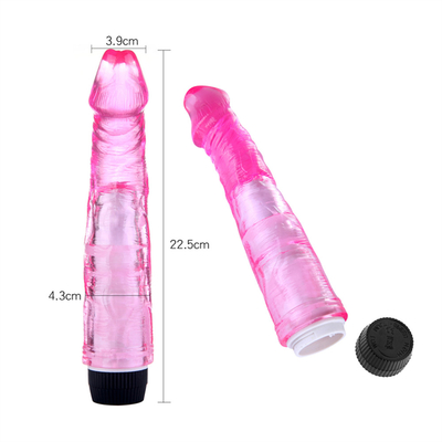 Vibrator de pene TPE sin escalones pene artificial para mujer