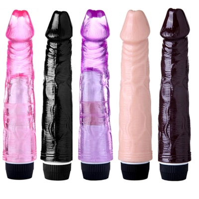 Vibrator de pene TPE sin escalones pene artificial para mujer
