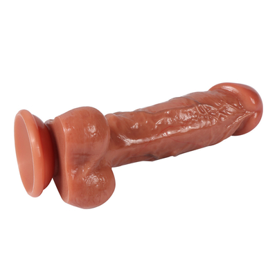 Copo de succión fuerte Dildos realistas masculinos Penis artificial juguetes sexuales para mujer