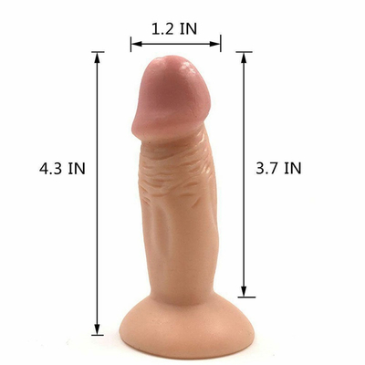 Mini Dildo Glans de silicona realista Penis Adultos juguetes sexuales para mujeres