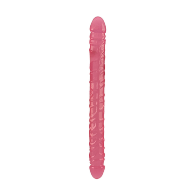 Jellies-realista doble Dong Adultos Dildo juguetes sexuales para lesbianas resistente al agua Flexible Dildo para mujeres vaginal G-punto y un