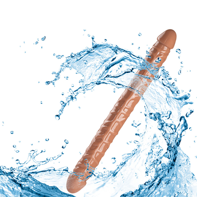 Jellies-realista doble Dong Adultos Dildo juguetes sexuales para lesbianas resistente al agua Flexible Dildo para mujeres vaginal G-punto y un