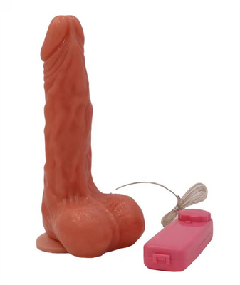 Realista Dildos Material seguro para el cuerpo como la vida enorme pene con fuerte vaso de succión Dildos vibrador con calefacción