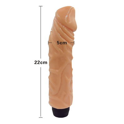 22 cm (8.66 pulgadas) Vibrator de dildo Sentimiento natural Mayorista Precio barato Vibración sexual Vibrator de dildo de venta caliente Vibración realista