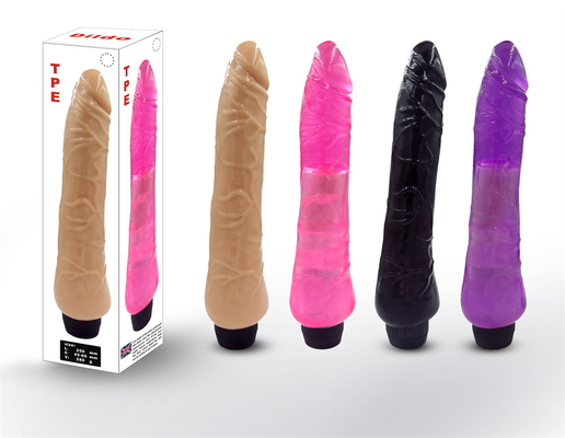 Estimulador del clítoris de punto G Vibrator de jalea de silicona Dildo para mujeres