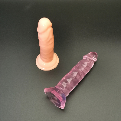 Jelly Pequeño Dildos Copa de Succión Femenina Masturbación Realista Penis Punto G Orgasmo Anal Plug Juguetes Sexuales Para Mujeres Adultos Productos