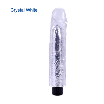 Mejor Venta Mujeres juguete sexual realista vibrador de consolador estimulación pene vibrador de consolador para el coño 22,5cm