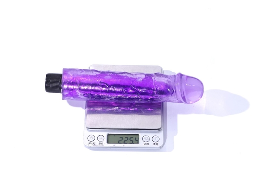 Mejor Venta Mujeres juguete sexual realista vibrador de consolador estimulación pene vibrador de consolador para el coño 22,5cm