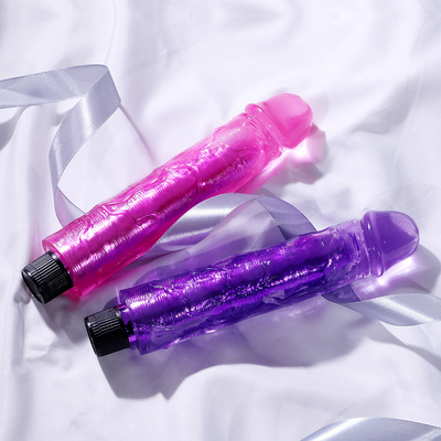Mejor Venta Mujeres juguete sexual realista vibrador de consolador estimulación pene vibrador de consolador para el coño 22,5cm