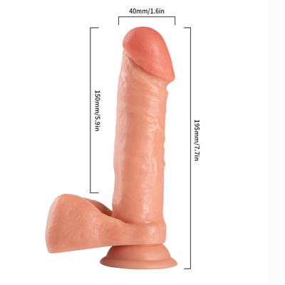 Dildos reales de PVC con doble densidad enchufes anales copa de succión caballo Dildos juguetes sexuales tienda en línea pene artificial americano