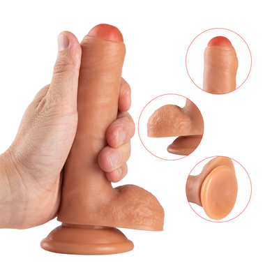 Al por mayor de la fábrica de alta calidad de silicona líquida de caucho juguetes sexuales para mujeres Vibrator coño dilatación pene de caucho artificial