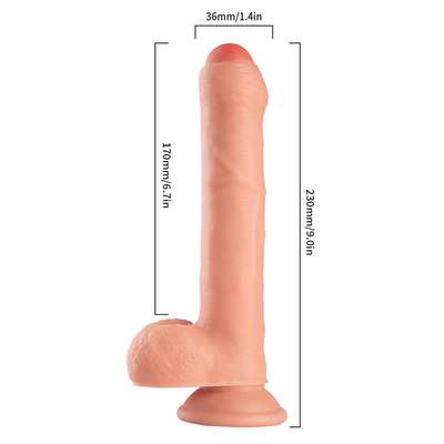 Al por mayor de la fábrica de alta calidad de silicona líquida de caucho juguetes sexuales para mujeres Vibrator coño dilatación pene de caucho artificial