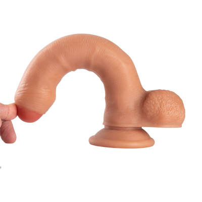Al por mayor de la fábrica de alta calidad de silicona líquida de caucho juguetes sexuales para mujeres Vibrator coño dilatación pene de caucho artificial