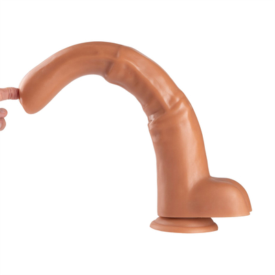 Sexy Adult Shop precio al por mayor grande tamaño de sexo consolador novedad juguetes suave silicona empujando consoladores para mujeres en mastu femenino
