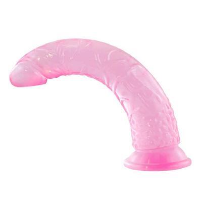 G Spot Realista Jelly Dildo con fuerte vaso de succión Flexible Arnés de pene Compatible Anal Adultos juguetes sexuales para mujeres