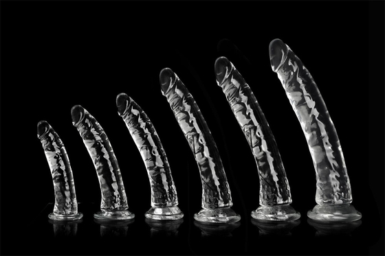 G Spot Realista Jelly Dildo con fuerte vaso de succión Flexible Arnés de pene Compatible Anal Adultos juguetes sexuales para mujeres