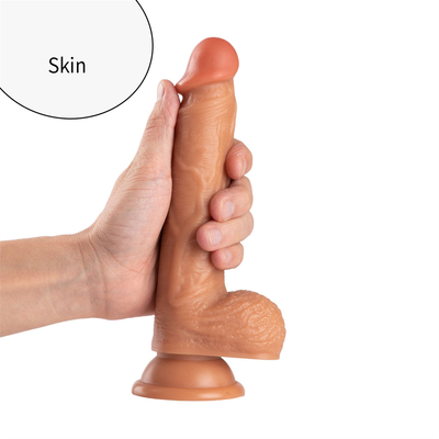Sentimiento de la piel realista dildo material suave enorme pene grande con copa de succión juguetes sexuales para mujer masturbación femenina