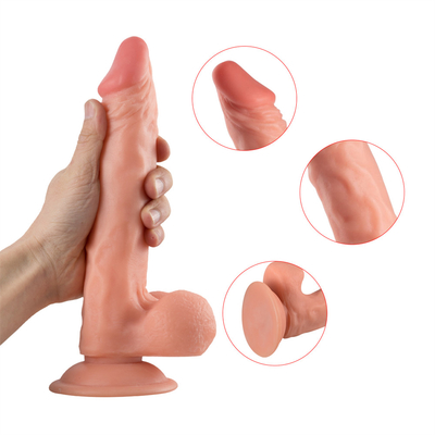 9.25 pulgadas Big Dick Drop Shipping Plástico suave PVC Muestra gratuita Producto enorme pene negro y vibradores para mujeres