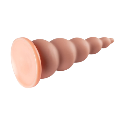 Plug de trasero de PVC con vaso de succión Prostata Gay Masajista Mujeres Masturbación Perlas suaves para juguete sexual anal