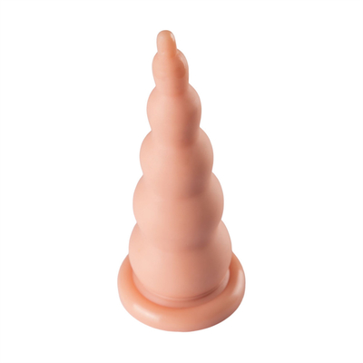 Plug de trasero de PVC con vaso de succión Prostata Gay Masajista Mujeres Masturbación Perlas suaves para juguete sexual anal