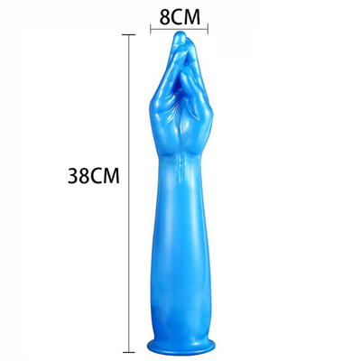 Super enorme simulación puño dildo mano toque G-spot enchufe anal masturbación vaginal Tpe vaso de succión juguetes sexuales para unisex co