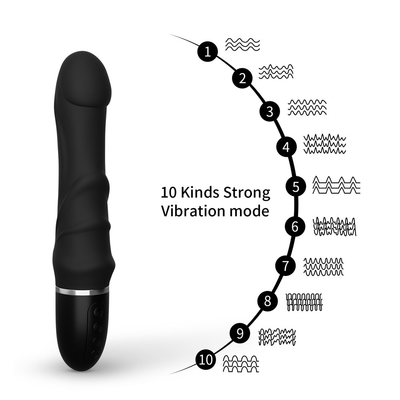 Juguetes sexys Vibración del punto G del clítoris Silicona Dildos inalámbricos Juguetes sexys Masaje con varita para mujeres Vibrator vaginal