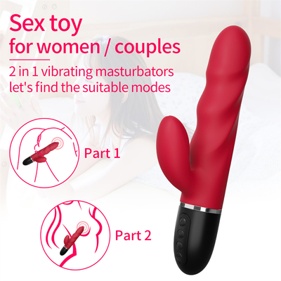 Juguetes sexys Vibración del punto G del clítoris Silicona Dildos inalámbricos Juguetes sexys Masaje con varita para mujeres Vibrator vaginal