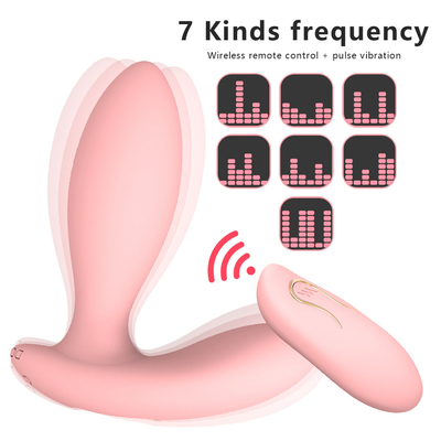 Control remoto inalámbrico Masajista privado con pulso de 7 frecuencias Vibrator portátil