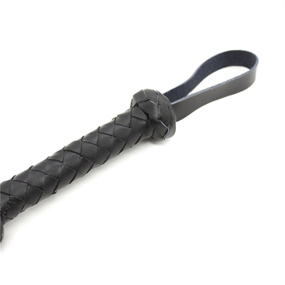 Bdsm Tejido Pu Cuero Led Lata Múltiple Negro Y Rojo Trenzado cuerda Caballo Lata Sexo Popular Sm Bdsm Fetichismo Esclavo
