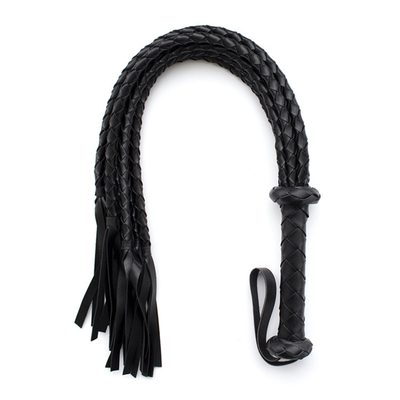 Bdsm Tejido Pu Cuero Led Lata Múltiple Negro Y Rojo Trenzado cuerda Caballo Lata Sexo Popular Sm Bdsm Fetichismo Esclavo