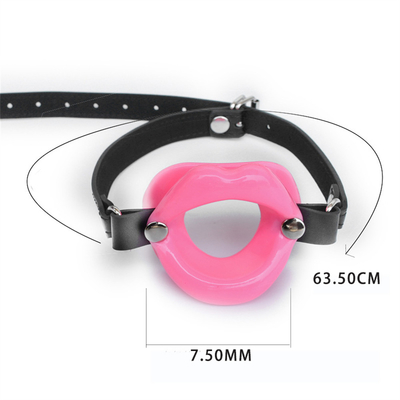 Largo labio boca de la pelota Gag Bdsm Bondage cuero de la esclavitud restricciones boca abierta abridor Gag