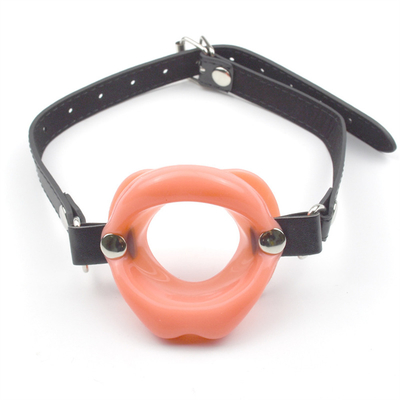 Largo labio boca de la pelota Gag Bdsm Bondage cuero de la esclavitud restricciones boca abierta abridor Gag