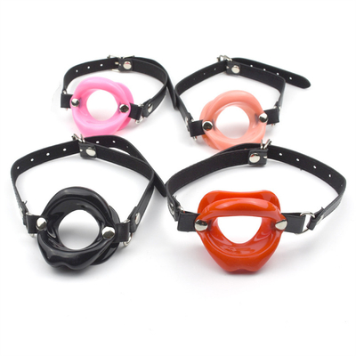 Largo labio boca de la pelota Gag Bdsm Bondage cuero de la esclavitud restricciones boca abierta abridor Gag